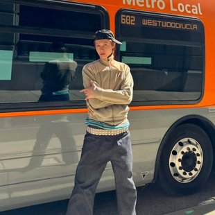 原汁原味现货】Cortis马丁同款土星刺绣高领绑带拉链卫衣外套男女