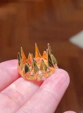 新恋与深空沈星回王冠同款戒指男女游戏周边时尚开口设计食指环送