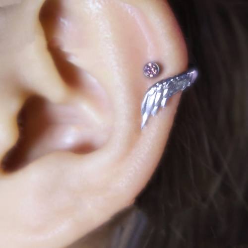 高级件套天使之翼耳钉欧美