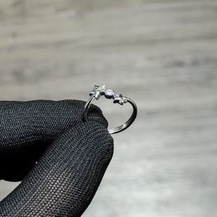 新日剧一吻定情琴子同款五角星周边戒指入江直树求婚原创设计指环