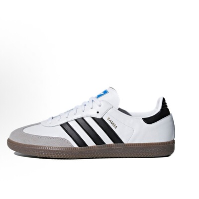 adidas originals SAMBA OG 皮革 柔软鞋面 轻松脚感 低帮 板鞋