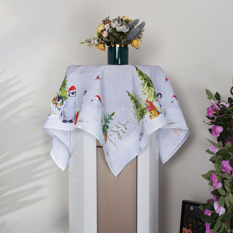 多功能盖布床头柜空调洗衣机盖布多用台布印花布艺小防尘罩田园