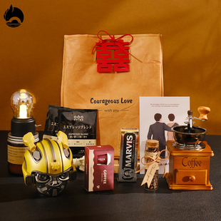 结婚伴手礼伴郎送兄弟团男高档实用高档小礼品男士手提袋成品套装