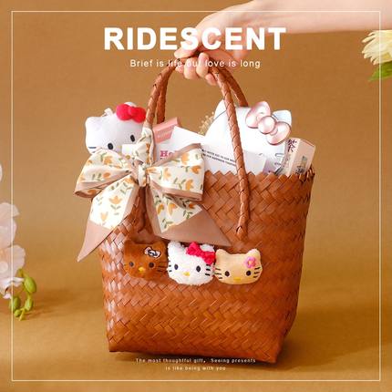 Hello Kitty伴手礼女伴娘结婚高档实用礼物手提袋包包礼盒婚礼