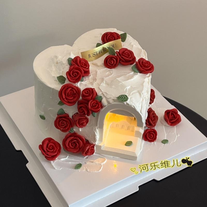 3.8女神节玫瑰花翻糖模具
