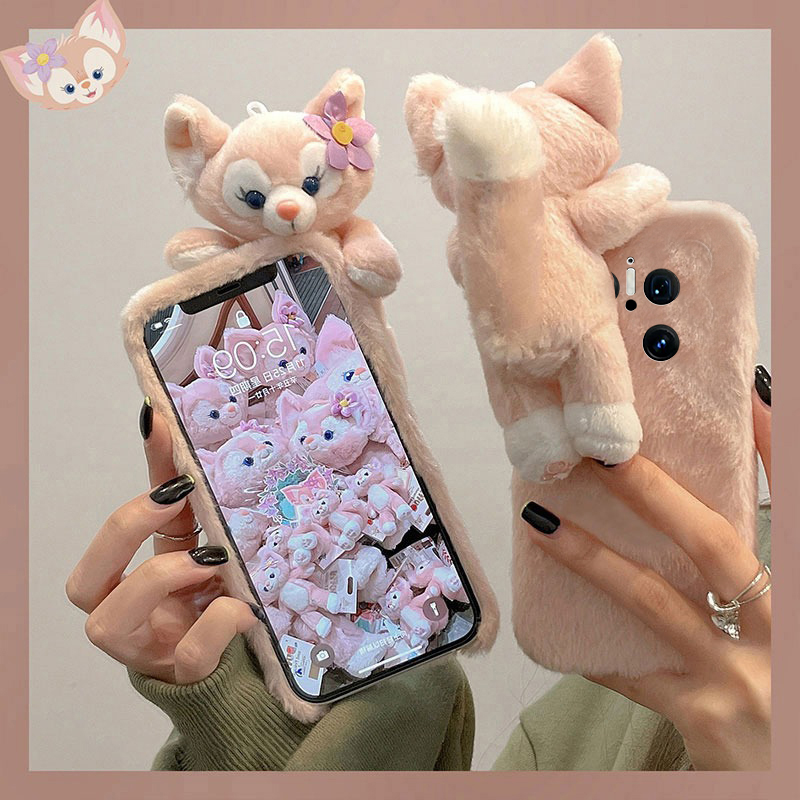 趴趴琳娜贝儿适用华为mate70pro+手机壳meta60可爱mata50e少女心rs保时捷设计mete40e十m30秋冬季20x毛绒10软