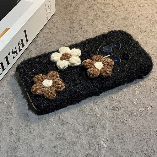 手机壳秋冬毛绒毛茸茸ins风立体