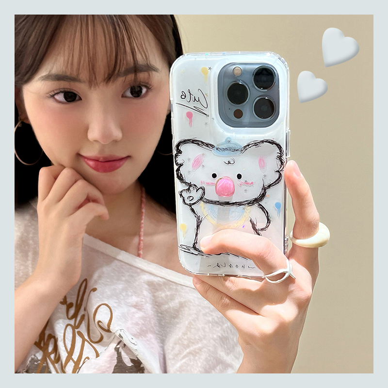 手绘考拉适用vivos30promini手机壳s20可爱s19立体s18可旋转s17e鼻子s16卡通s15新款s12趣味s10硅胶vivi软壳p