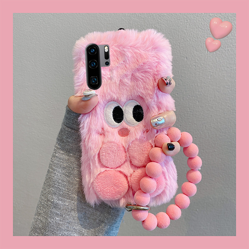 秋冬季毛绒绒毛茸茸星之卡比手机壳