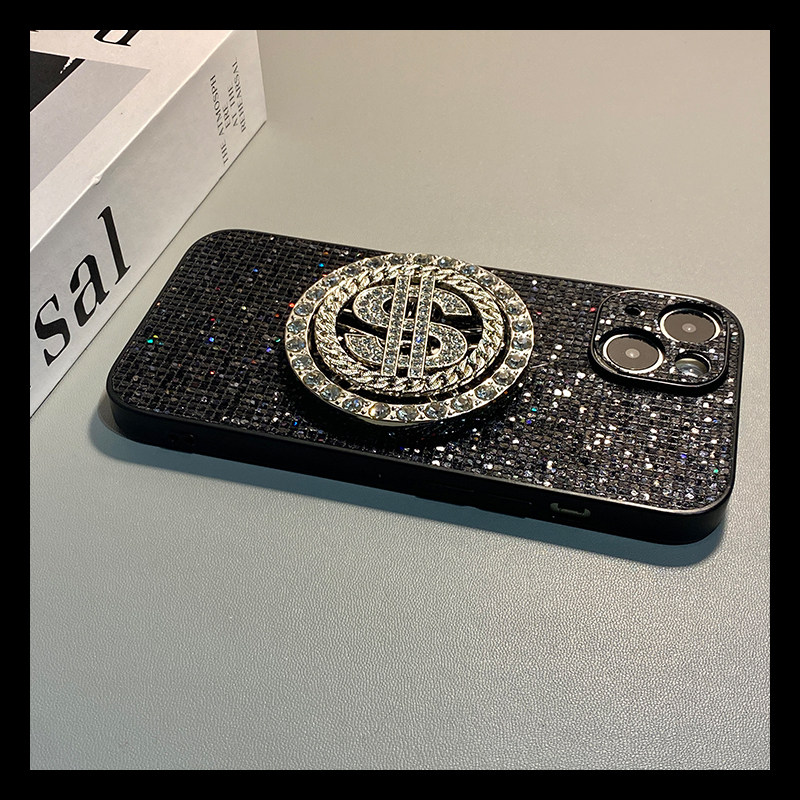 可旋转钻石美金适用苹果17promax手机壳华为pura80荣耀500pro小米17潮牌vivos30亮片opporeno15简约x300绒布p,3C数码配件,手机保护套/壳,淘宝优惠券,粉丝福利购,淘宝优惠卷