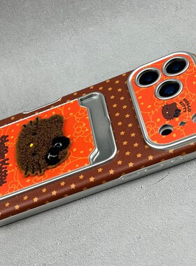 满屏星星刺绣kt猫适用小米红米k80手机壳note13pro手腕带12turbo卡通turbo4pro趣味k70卡包k60简约redmi电镀p