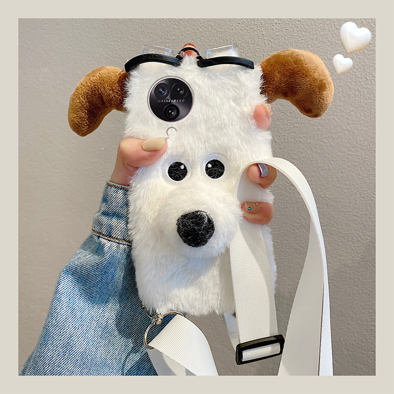 立体毛绒绒oppo手机壳卡通