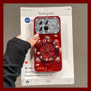 风生水起旋转支架适用小米红米k90promax手机壳k80财神爷k70至尊冠军版k60新年k50电竞版十k40游戏增强版k30