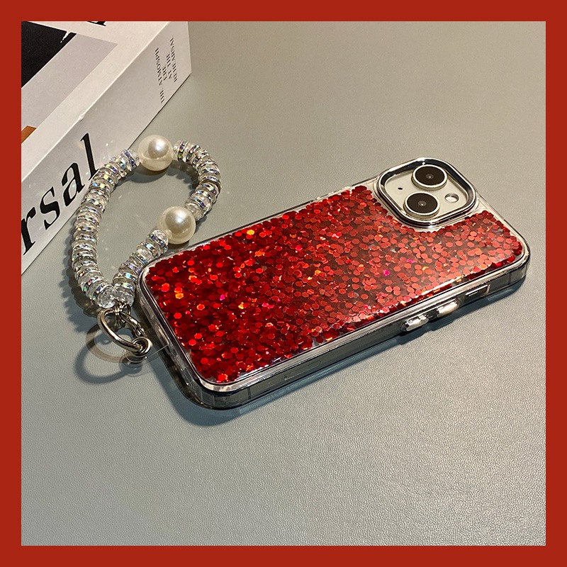 手机壳滴胶简约新年红色2026马年