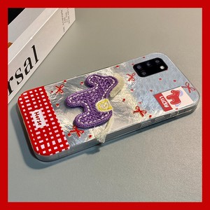 2026紫色小马适用三星a90手机壳a80刺绣a70s新年a50卡通a30立体a20马年a10冰川纹a52硅胶a8s软galaxy/a53/f52