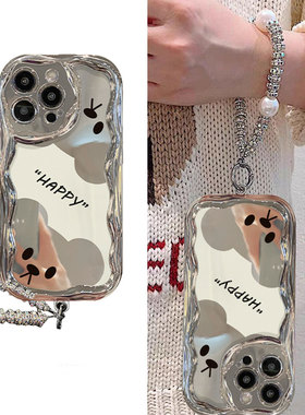 电镀考拉镜面适用苹果iphone15promax手机壳14plus高级感13por镜子ipone12小众11pm韩系x8xr硅胶7xsmax6se2/3