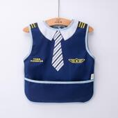 罩衣儿童防水防脏夏季 透气宝宝吃饭反穿衣男女孩围裙婴儿围兜 薄款