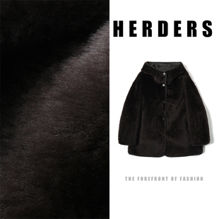 52329 连帽两面穿皮毛一体外套 HERDERS 中长款