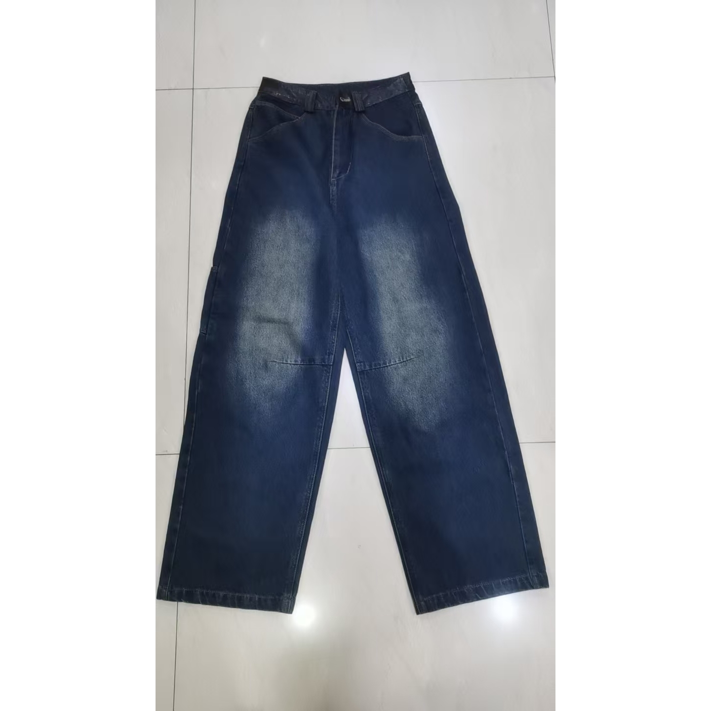 HERDERS 高腰阔腿牛仔裤 257735