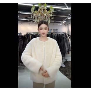 259555 外套 HERDERS 双色圆领水貂女款