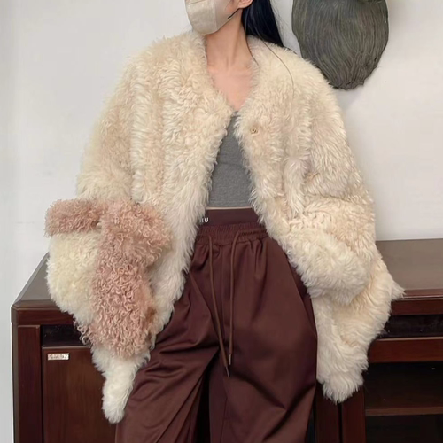 HERDERS （泡芙小绵羊）马拉加米潮流时尚皮毛一体 40459