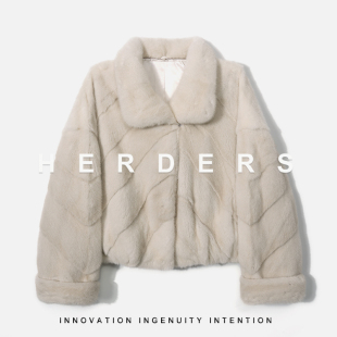 52226 翻领水貂外套 HERDERS 短款