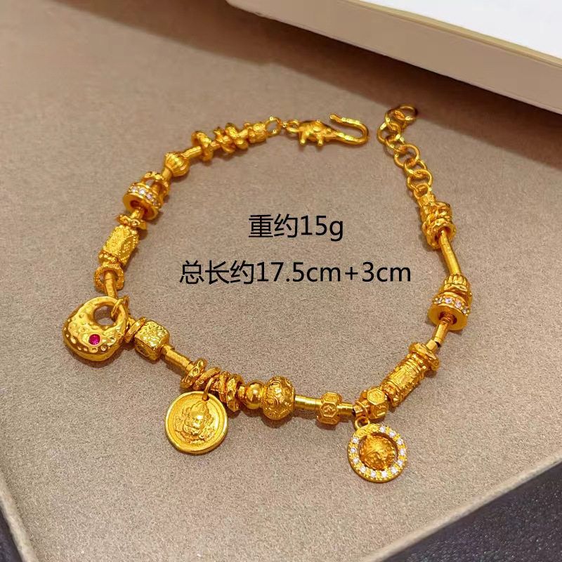 立大福古法沙金亮面锤纹