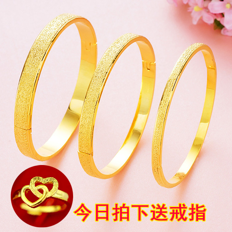 立大福越南沙金手镯女开