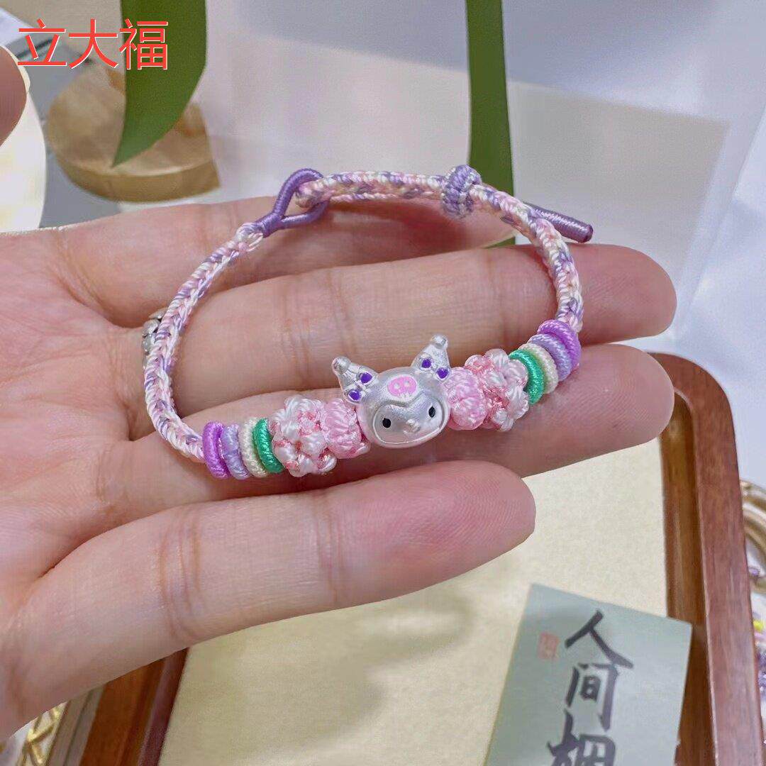 立大福桃花结足银纯银库