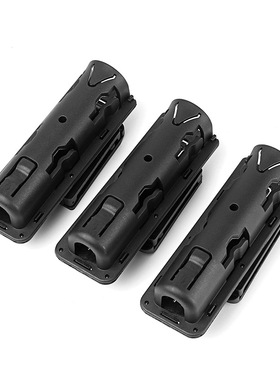 户外机械棍套快拔套塑胶伸缩棍360度旋转通用黑色安保装备腰套棒