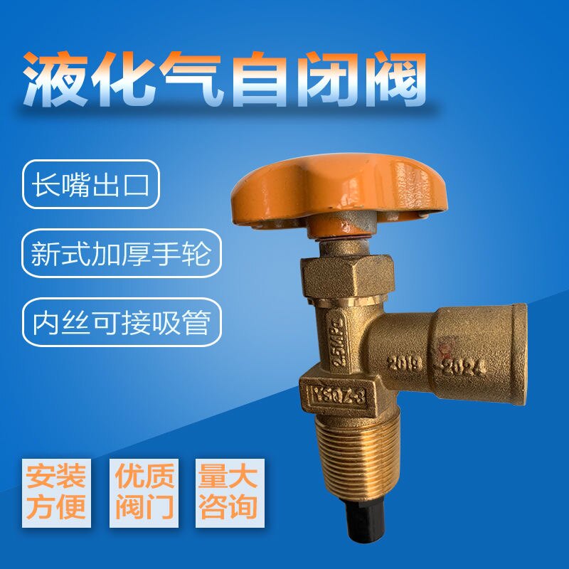 15公斤液化气钢瓶角阀 5kg瓶阀 煤气罐角阀 新型自闭角阀钢瓶阀门