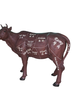 仿真景区田园风农场动物雕塑摆件