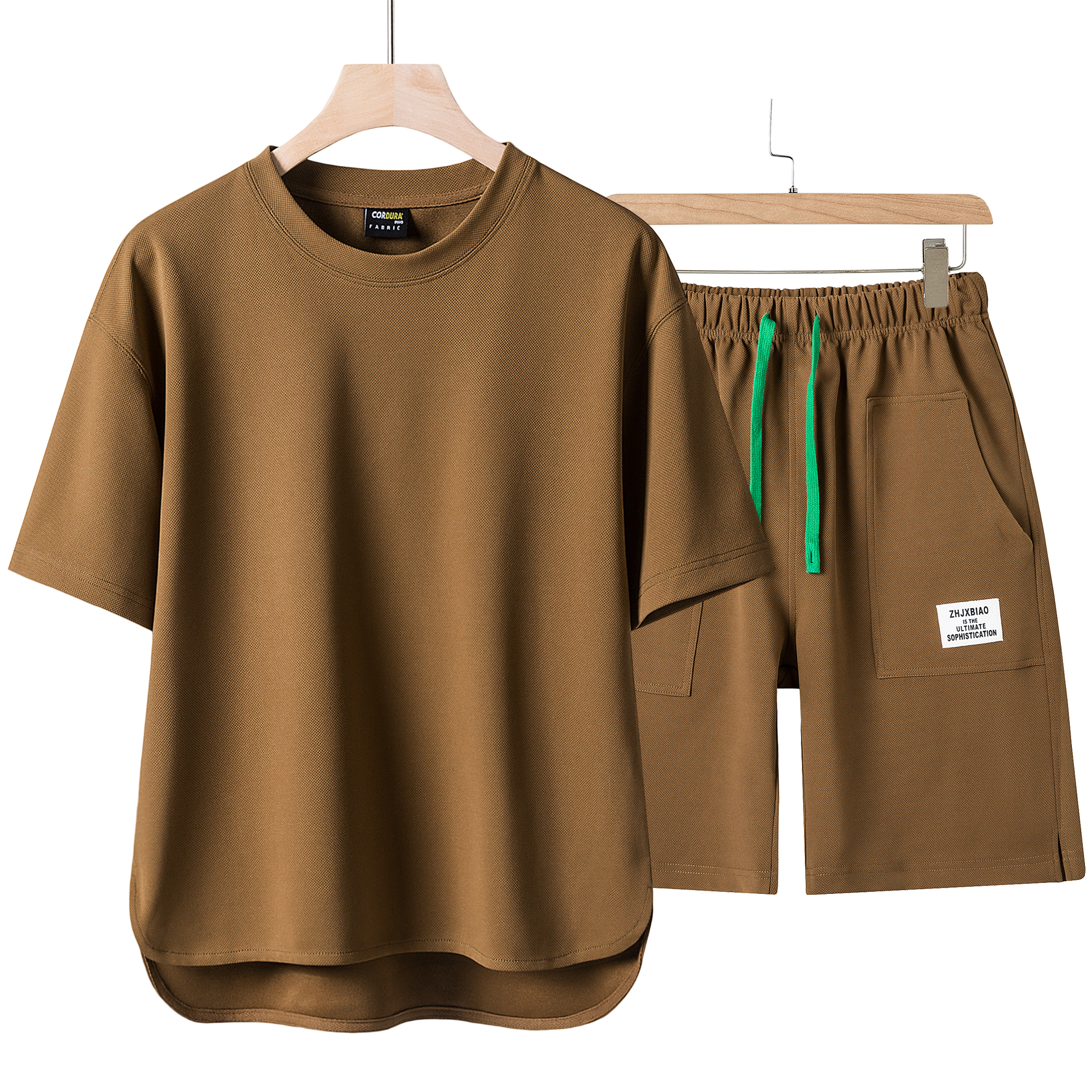 短袖休闲中年菠萝纹T恤