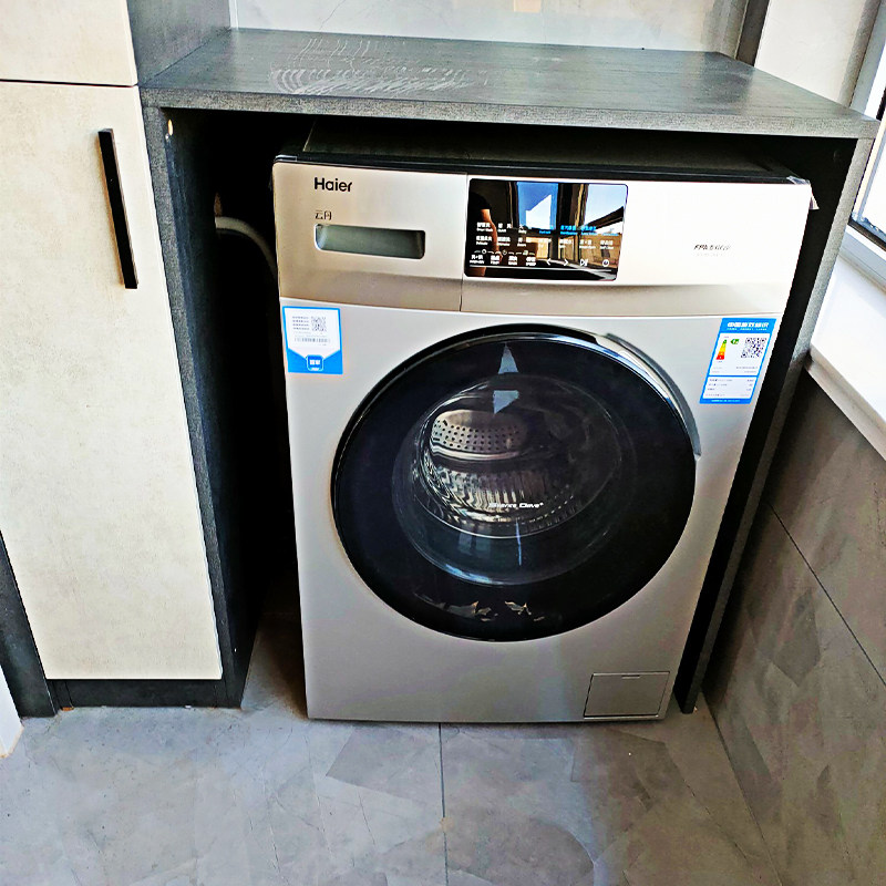 Haier/海尔洗烘直驱10kg变频洗衣机一体滚筒全自动烘干家用HB58S