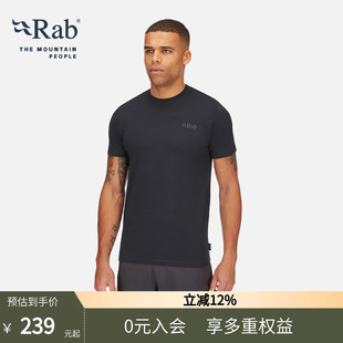 柔软吸汗T恤简约运动上衣QCC 棉质短袖 RAB睿坡Basecamp春夏男士