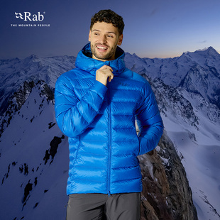RAB睿坡Electron户外男士800蓬鹅绒防风御寒保暖排骨羽绒服QDB-81