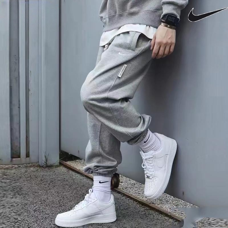 Nike耐克纯色束脚长裤男裤针织棉质卫裤透气运动裤休闲裤子CK6366