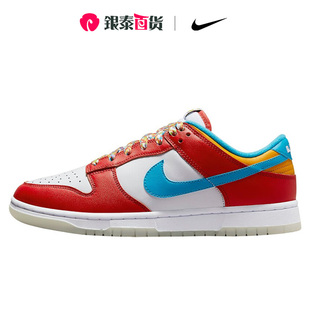 NIKE耐克2023春Dunk DH8009 600 Low白红蓝潮流复古休闲男女滑板鞋