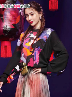 阿迪达斯三叶草卫衣女2024秋季新款时尚休闲运动套头衫潮 H39020