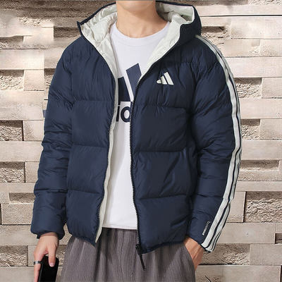 阿迪达斯双面穿羽绒服男装