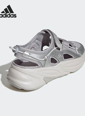 阿迪达斯凉鞋男女鞋户外运动一脚蹬懒人鞋魔术贴凉鞋沙滩鞋JS4580