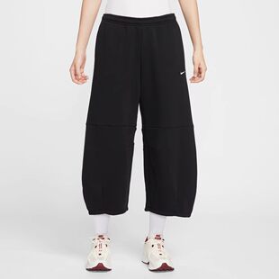 耐克女装2025冬季新款中腰加绒九分裤训练宽松运动长裤IM7475-010