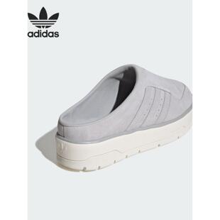 Adidas/阿迪达斯三叶草女士2025新款休闲经典复古耐磨拖鞋JH9609