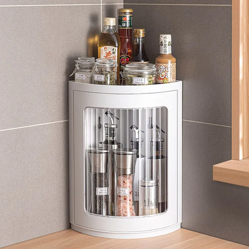 宜美汇北欧三角旋转置物架