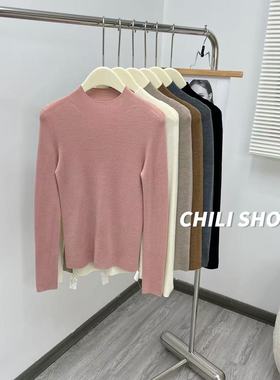 【英英Chili】中领扬子纱100精纺全羊毛可机洗针织毛衣打底 10.28