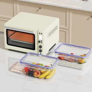 饭盒便当盒可微波炉加热大容量上班带饭带盖塑料密封食品保鲜