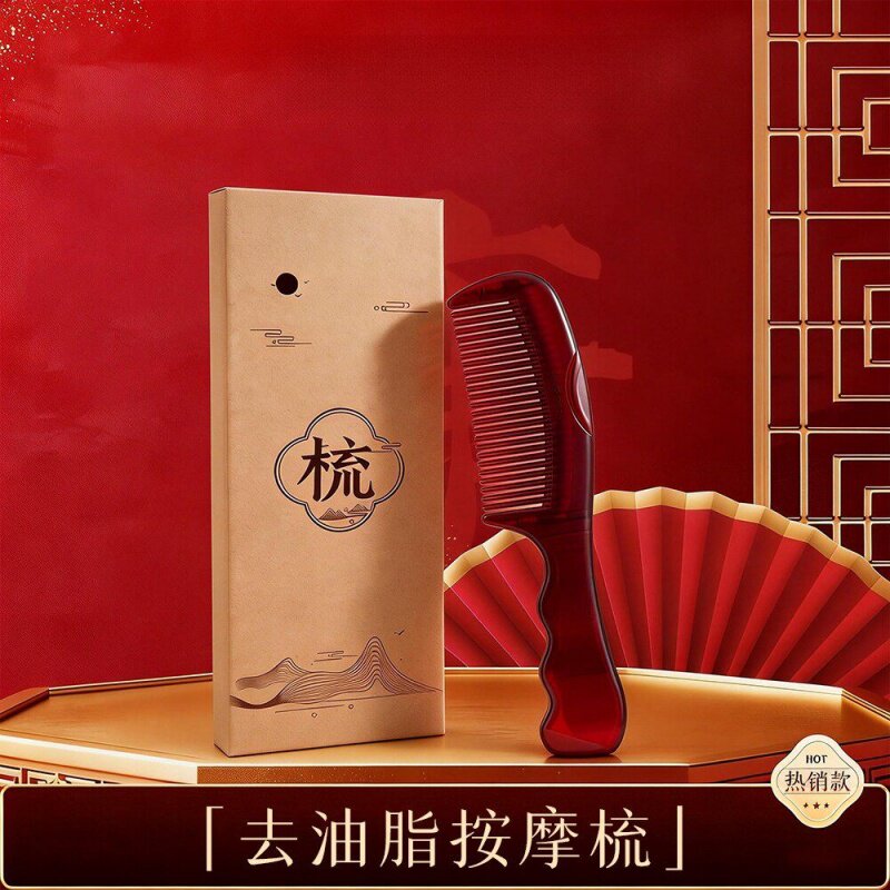 【新升级】第五代空心梳去油脂