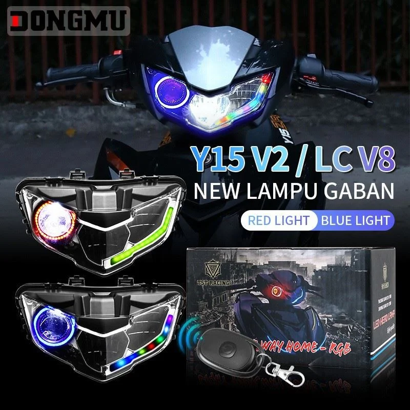 Y15ZR Y15 ZR V2 LC135FI V8前照灯摩托车改装LED大灯 LC V8 Y15