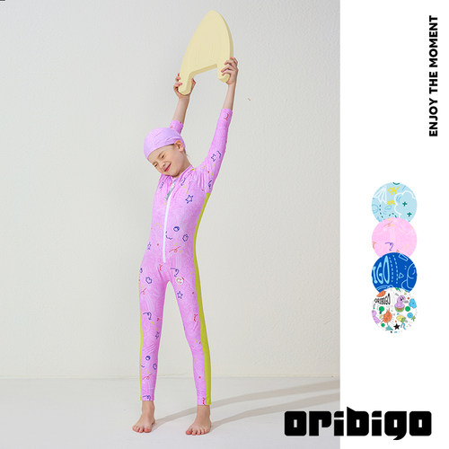 Oribigo新款夏季连体速干泳衣