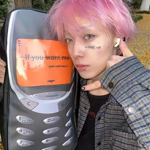 混的人书包初中女生韩风美式抽象专属双肩款男轻奢ins小众大容量